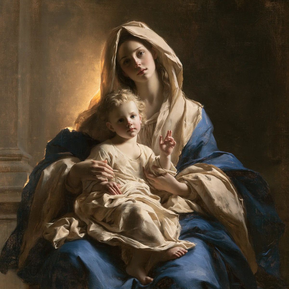 The Virgin and Child — The Little Gesture in Brown Silence