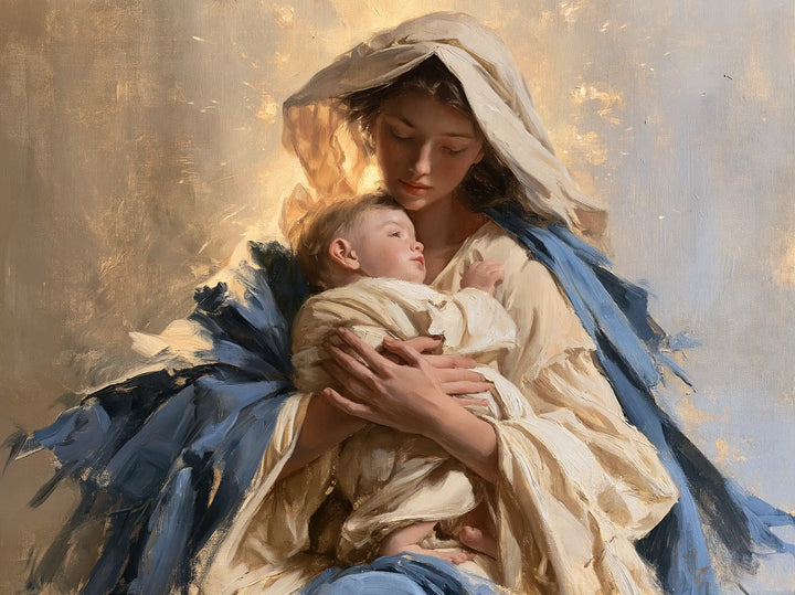 The Virgin and Child — Arms Crossed Around the Dawning Light