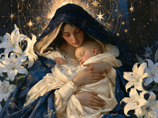 Virgin Mary and Child Jesus - Symbolist · Landscape n° 11