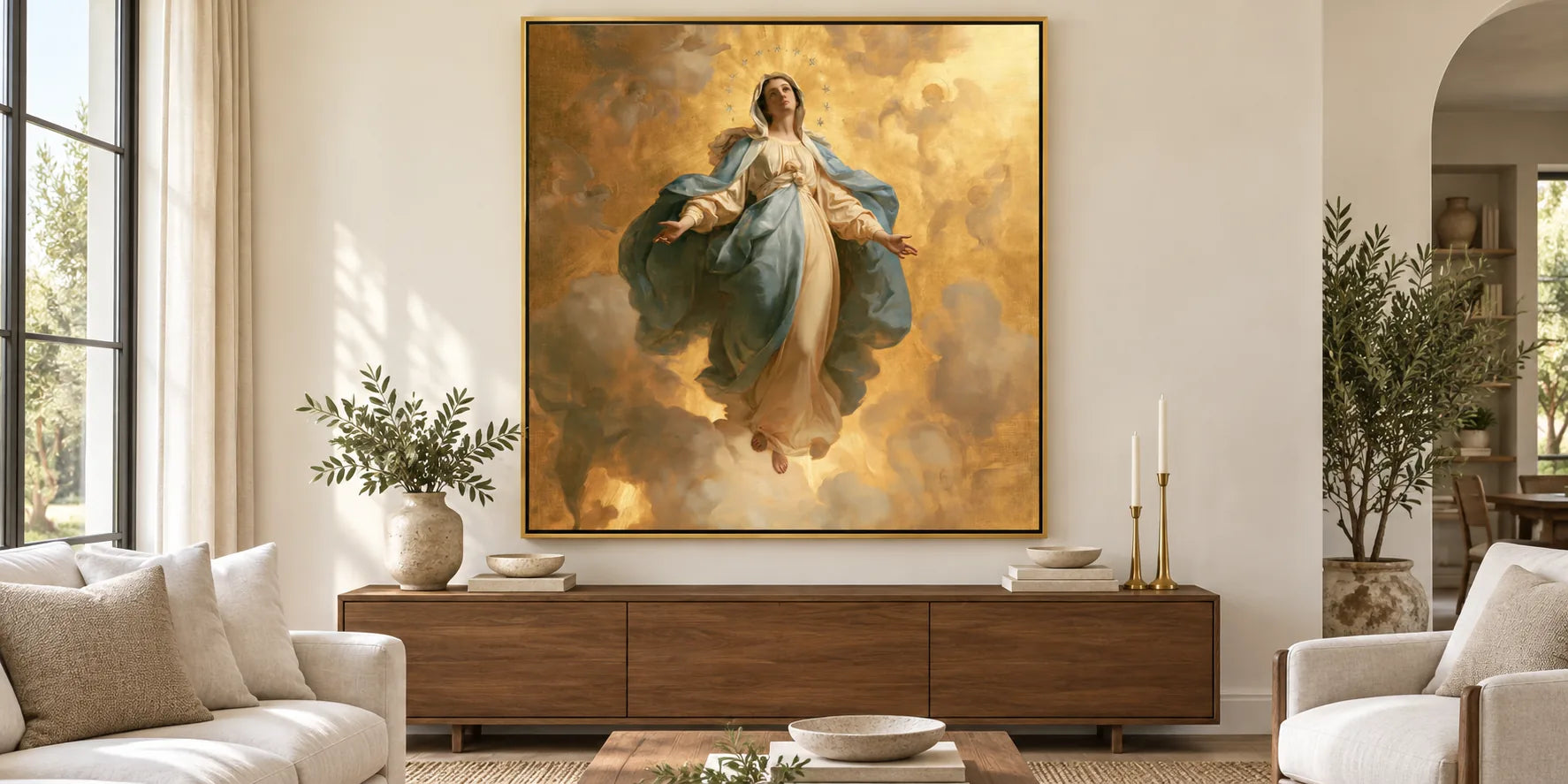 The Assumption of Mary - Mary Carried by Angels