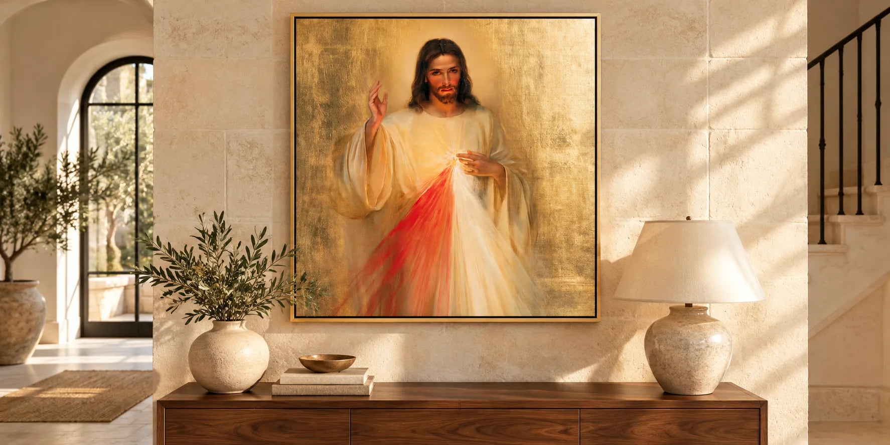 Divine Mercy Jesus – Pointillist & Neo-Impressionist