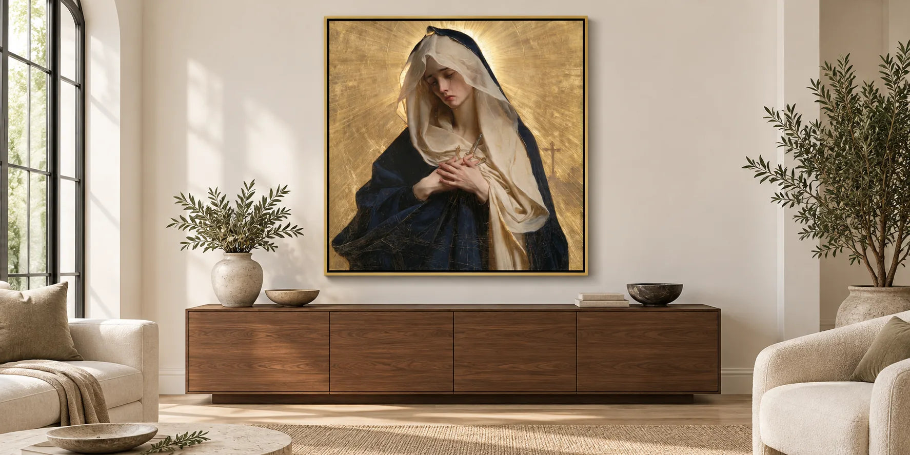 Our Lady of Sorrows - Caravaggio Tenebrism