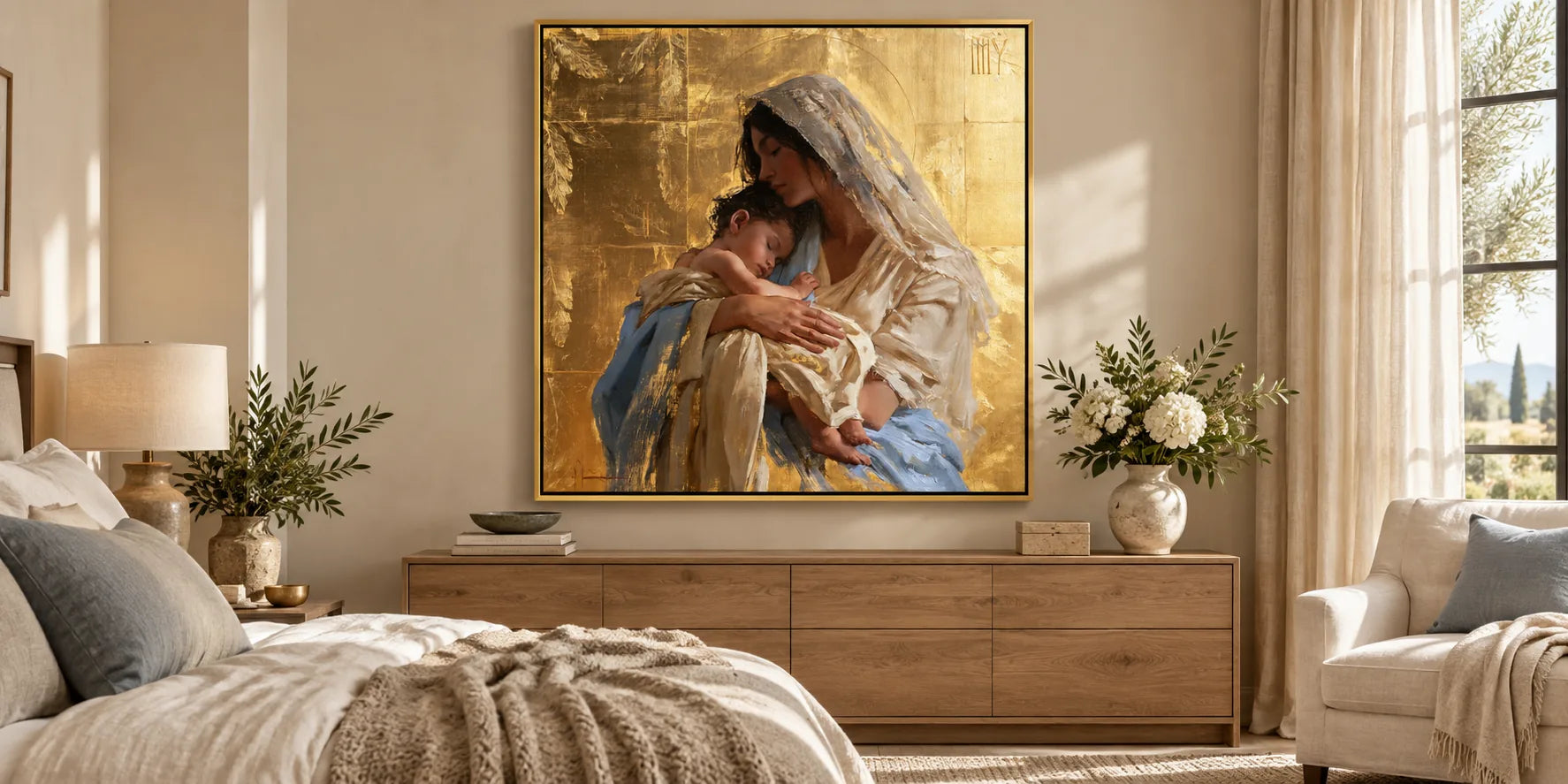 Virgin Mary and Child Jesus - Majestic Virgin and Child